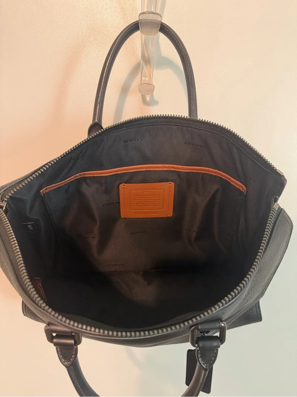 Coach pebbled leather